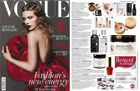 More Hair Serum is featured in British Vogue Magazine January 2018 Edition
