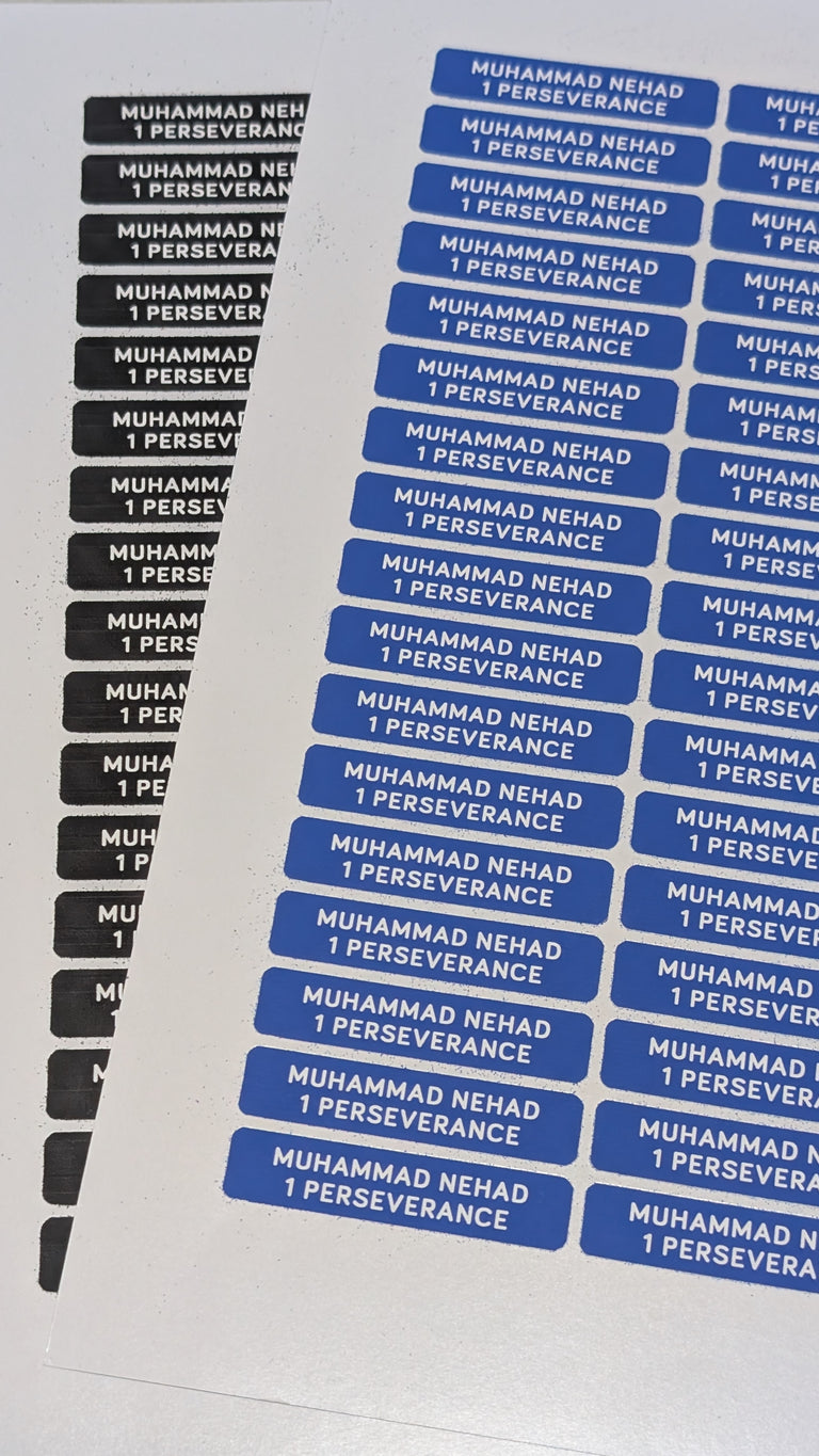 Name Sticker Label - Waterproof (improved 2025 ver.)