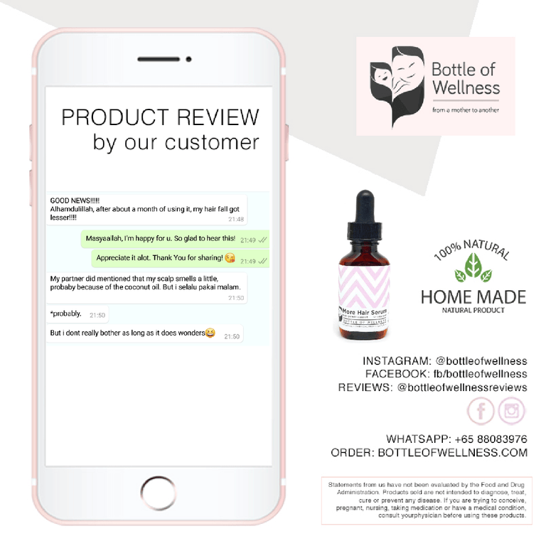 More Hair Serum (30ml) - Bottle of Wellness | HOMEMADE & NATURAL WELLNESS IN A BOTTLE. NO NASTIES!