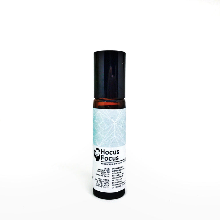 DISCONTINUED: Hocus Focus Roll-it (10ml) - Bottle of Wellness | HOMEMADE & NATURAL WELLNESS IN A BOTTLE. NO NASTIES!