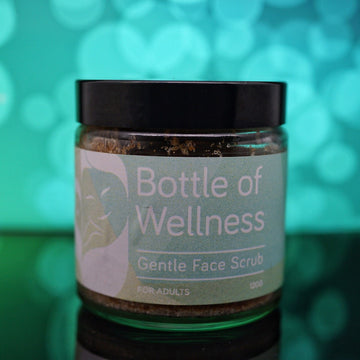 DISCONTINUED: Gentle Face Scrub (120ml) - Bottle of Wellness | HOMEMADE & NATURAL WELLNESS IN A BOTTLE. NO NASTIES!