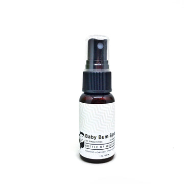 Baby Bum Spray (30ml) - Bottle of Wellness | HOMEMADE & NATURAL WELLNESS IN A BOTTLE. NO NASTIES!